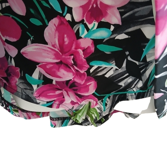 Vintage 90's Maxine Size 14 Plus Full Coverage Skirted Suit Bra Cups Flo… - Picture 10 of 16